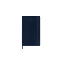 Kalendarz tygodniowy MOLESKINE 2023 12M L, miękka oprawa, sapphire blue, Kalendarze, Zeszyty i bloki