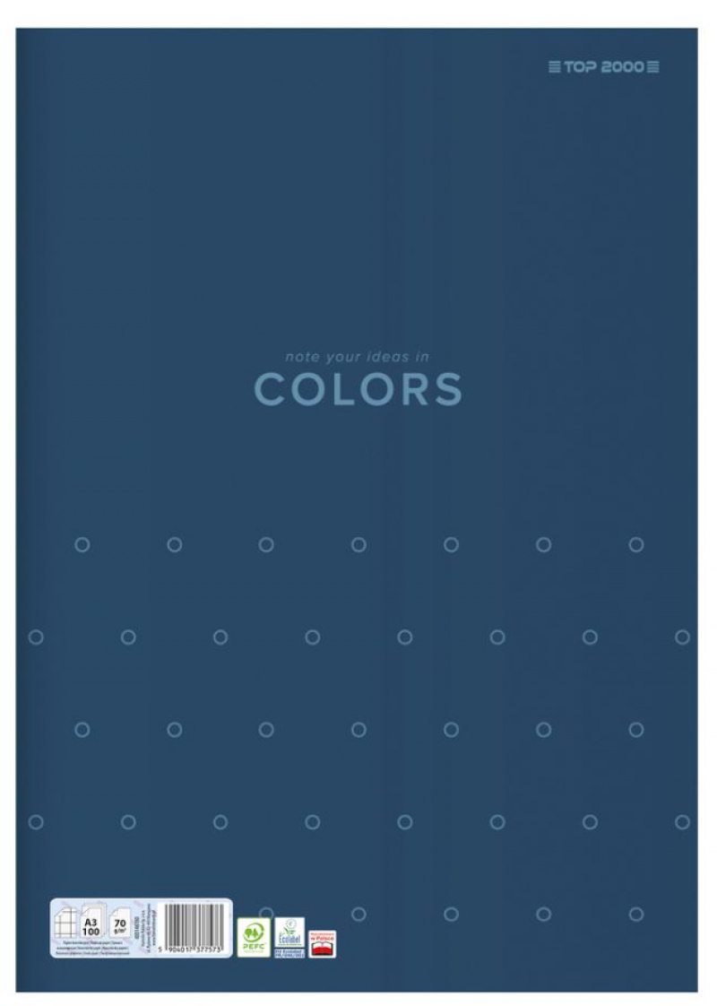 PAPIER KANCELARYJNY TOP COLORS A3 100K.KRATKA, Podkategoria, Kategoria