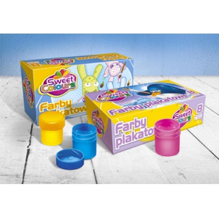 FARBY PLAKATOWE 8 KOL.20ML., Podkategoria, Kategoria