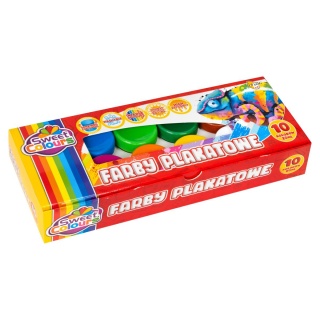 FARBY PLAKATOWE 10 KOL.20ML., Farby, Plastyka