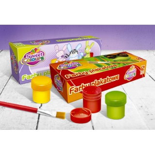 FARBY PLAKATOWE 12 KOL.20ML.SWEET COLOURS, Podkategoria, Kategoria