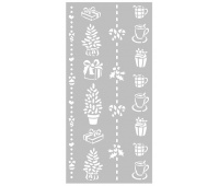 STAMP SZABLON 3D 12X25CM CHRISTMAS BORDERY PIONOWE, Podkategoria, Kategoria