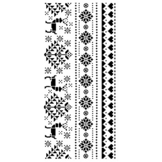 STAMP SZABLON 3D 12X25CM CHRISTMAS MOTYW LUDOWY, Podkategoria, Kategoria