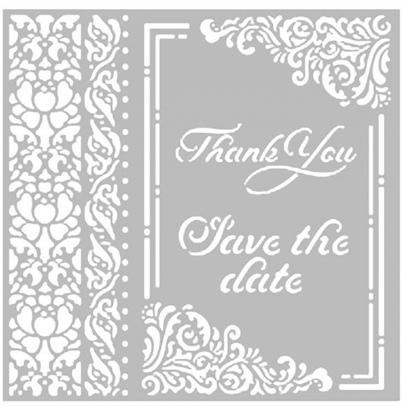 STAMP SZABLON 3D 18X18CM YOY&ME SAVE THE DATE, Podkategoria, Kategoria