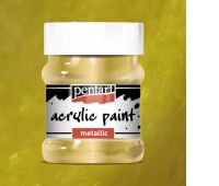 PENTART - FARBA AKRYLOWA 230ML METALICZNE ZŁOTO, Podkategoria, Kategoria