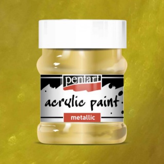 PENTART - FARBA AKRYLOWA 230ML METALICZNE ZŁOTO, Podkategoria, Kategoria