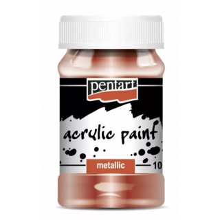 PENTART FARBA AKRYL 100ml METALICZNY BRĄZOWY, Podkategoria, Kategoria