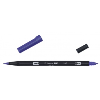 MARKER DWUSTRONNY PĘDZELKOWY DEEP BLUE ABT-565, Markery permanentne, Art. do pisania i korygowania