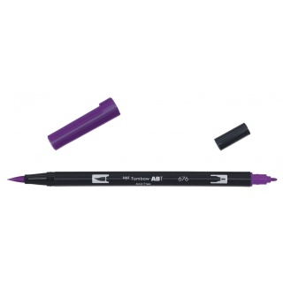 MARKER DWUSTRONNY PĘDZELKOWY ROYAL PURPLE ABT-676, Markery permanentne, Art. do pisania i korygowania