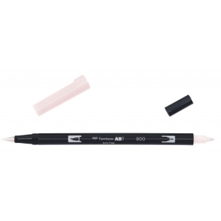 MARKER DWUSTRONNY PĘDZELKOWY TOMBOW BRUSH PEN PALE PINK ABT-800, Markery permanentne, Art. do pisania i korygowania