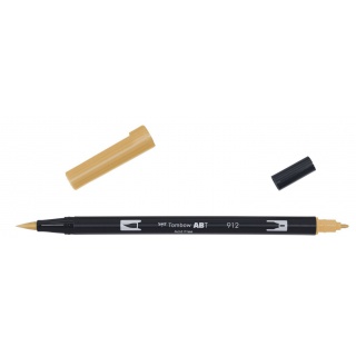 MARKER DWUSTRONNY PĘDZELKOWY TOMBOW BRUSH PEN PALE CHERRY ABT-912, Markery permanentne, Art. do pisania i korygowania