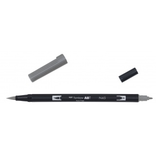 MARKER DWUSTRONNY PĘDZELKOWY TOMBOW COOL GREY 10 ABT-N45, Markery permanentne, Art. do pisania i korygowania