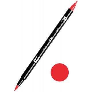 MARKER DWUSTRONNY PĘDZELKOWY TOMBOW POPPY RED, Podkategoria, Kategoria
