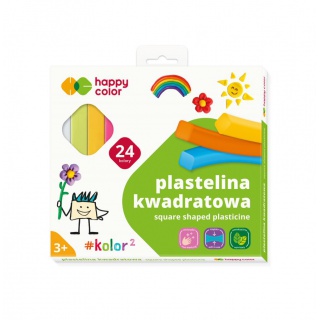 PLASTELINA SZKOLNA KWADRATOWA 24KOL.H.COLOR, Podkategoria, Kategoria