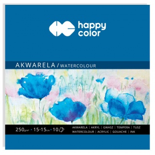 BLOK AKWARELOWY ART.15x15 10K.250GR.HAPPY COLOR, Podkategoria, Kategoria