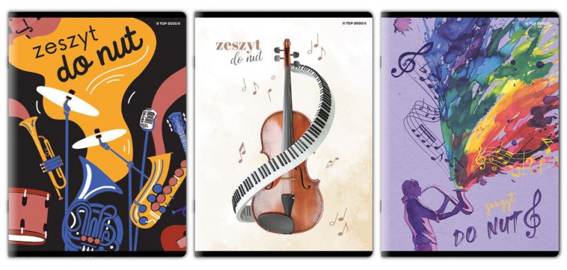 ZESZYT TOP M-MIX MUZYKA A4 16K.5 LINIA, Podkategoria, Kategoria