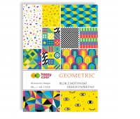 BLOK Z MOTYWAMI GEOMETRIC 80GR.A4 15K. H.COLOR, Podkategoria, Kategoria