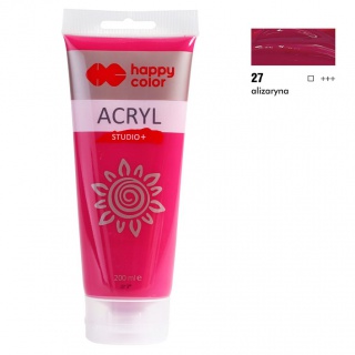 FARBA AKRYLOWA STUDIO 200ML H.COLOR ALIZARYNA, Farby, Plastyka
