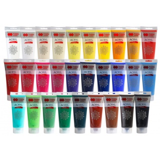 FARBA AKRYLOWA STUDIO 200ML H.COLOR KOBALTOWY, Farby, Plastyka