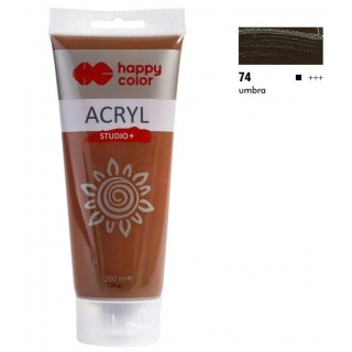 FARBA AKRYLOWA STUDIO 200ML H.COLOR UMBRA, Farby, Plastyka