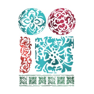 STAMP SZABLON 3D 20X25CM MAJOLIKI, Podkategoria, Kategoria