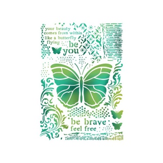 STAMP-SZABLON 21X29,7CM MOTYL/WZORKI, Podkategoria, Kategoria