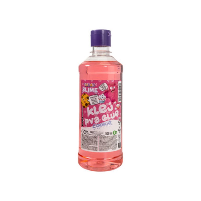 KLEJ PVA O ZAPACHU CIASTKA &ndash; R&Oacute;ŻOWY 500 ml, Kleje, Galanteria biurowa