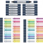 Zestaw markerów podwójnych SCHNEIDER Paint-It 040 Twinmarker, 72 szt., mix kolorów, Markery, Artykuły do pisania i korygowania