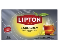 Herbata LIPTON czarna, Earl Grey, 50 torebek