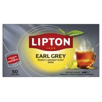 Tea LIPTON black, Earl Grey, 50 bags