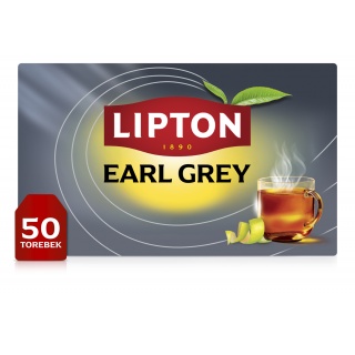 Herbata LIPTON czarna, Earl Grey, 50 torebek