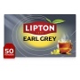 Tea LIPTON black, Earl Grey, 50 bags