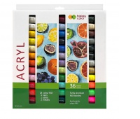 FARBA AKRYLOWA ZESTAW 36KOL.x12ml HAPPY COLOR, Podkategoria, Kategoria