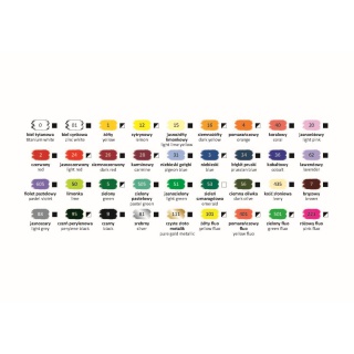 FARBA AKRYLOWA ZESTAW 36KOL.x12ml HAPPY COLOR, Podkategoria, Kategoria