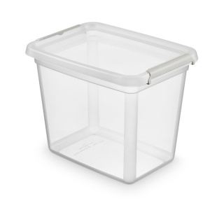 Pojemnik do przechowywania MOXOM, Basestore, z klipsem, 20l, transparentny, Pudła, Wyposażenie biura