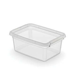 Pojemnik do przechowywania MOXOM, Basestore, z klipsem, 4,5l, transparentny, Pudła, Wyposażenie biura