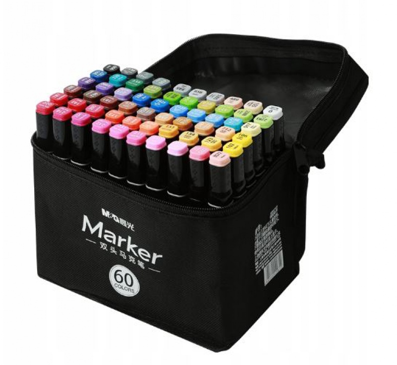 MARKER ARTYST.DWUSTRONNY 3,2/6,2mm ZESTAW 60KOL., Podkategoria, Kategoria