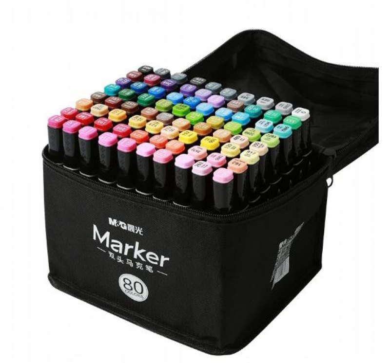 MARKER ARTYST.DWUSTRONNY 3,2/6,2mm ZESTAW 80KOL., Podkategoria, Kategoria