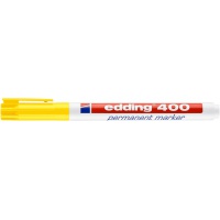 Marker permanentny e-400 EDDING, 1mm, żółty, Markery, Artykuły do pisania i korygowania