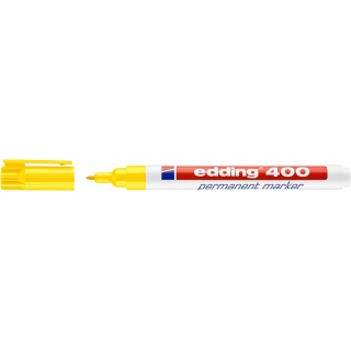 Marker permanentny e-400 EDDING, 1mm, żółty, Markery, Artykuły do pisania i korygowania