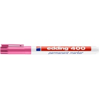 Marker permanentny e-400 EDDING, 1mm, różowy, Markery, Artykuły do pisania i korygowania