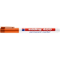 Marker permanentny e-400 EDDING, 1mm, pomarańczowy, Markery, Artykuły do pisania i korygowania
