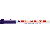 Marker permanentny e-400 EDDING, 1mm, fioletowy, Markery, Artykuły do pisania i korygowania