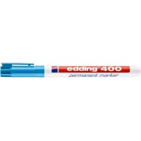 Marker permanentny e-400 EDDING, 1mm, błękitny, Markery, Artykuły do pisania i korygowania