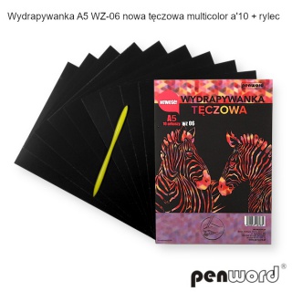 WYDRAPYWANKA TĘCZOWA A5 10ARK.MULTIC.WZ06+RYLEC, Podkategoria, Kategoria
