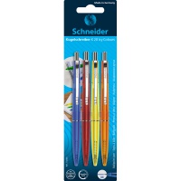 Automatic pen SCHNEIDER K20 ICY, M, 4 pcs, blister, color mix