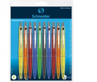Długopis automatyczny SCHNEIDER K20 ICY, M, 10 szt. blister, mix kolorów, Długopisy, Artykuły do pisania i korygowania