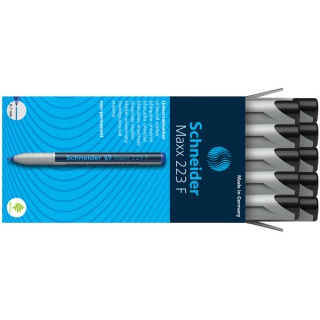 Marker uniwersalny SCHNEIDER Maxx 223 F, 0,7mm, czarny, Markery, Artykuły do pisania i korygowania