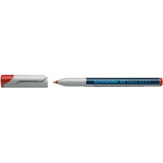 Marker uniwersalny SCHNEIDER Maxx 223 F, 0,7mm, czerwony, Markery, Artykuły do pisania i korygowania