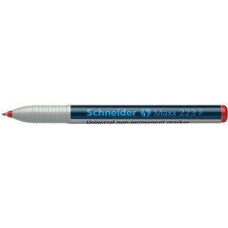 Marker uniwersalny SCHNEIDER Maxx 223 F, 0,7mm, czerwony, Markery, Artykuły do pisania i korygowania